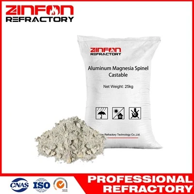 Aluminium magnesia spinel castables